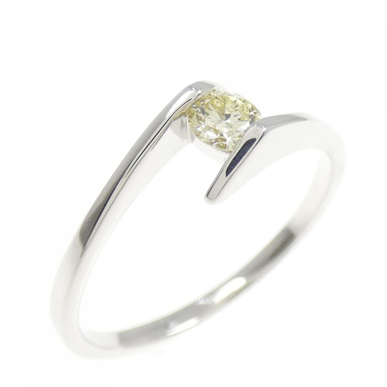 K18WG ダイヤモンド リング 0.19CT