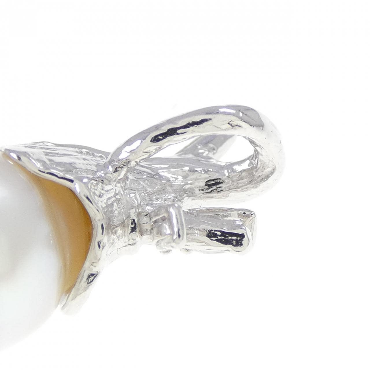 PT900 白蝶パール ペンダント