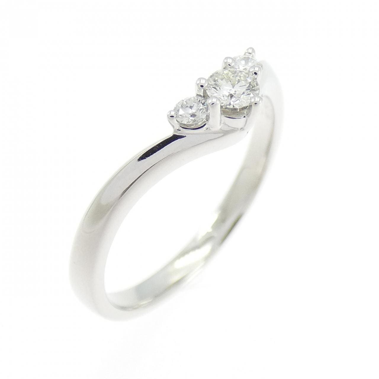750WG Diamond Ring 0.076CT