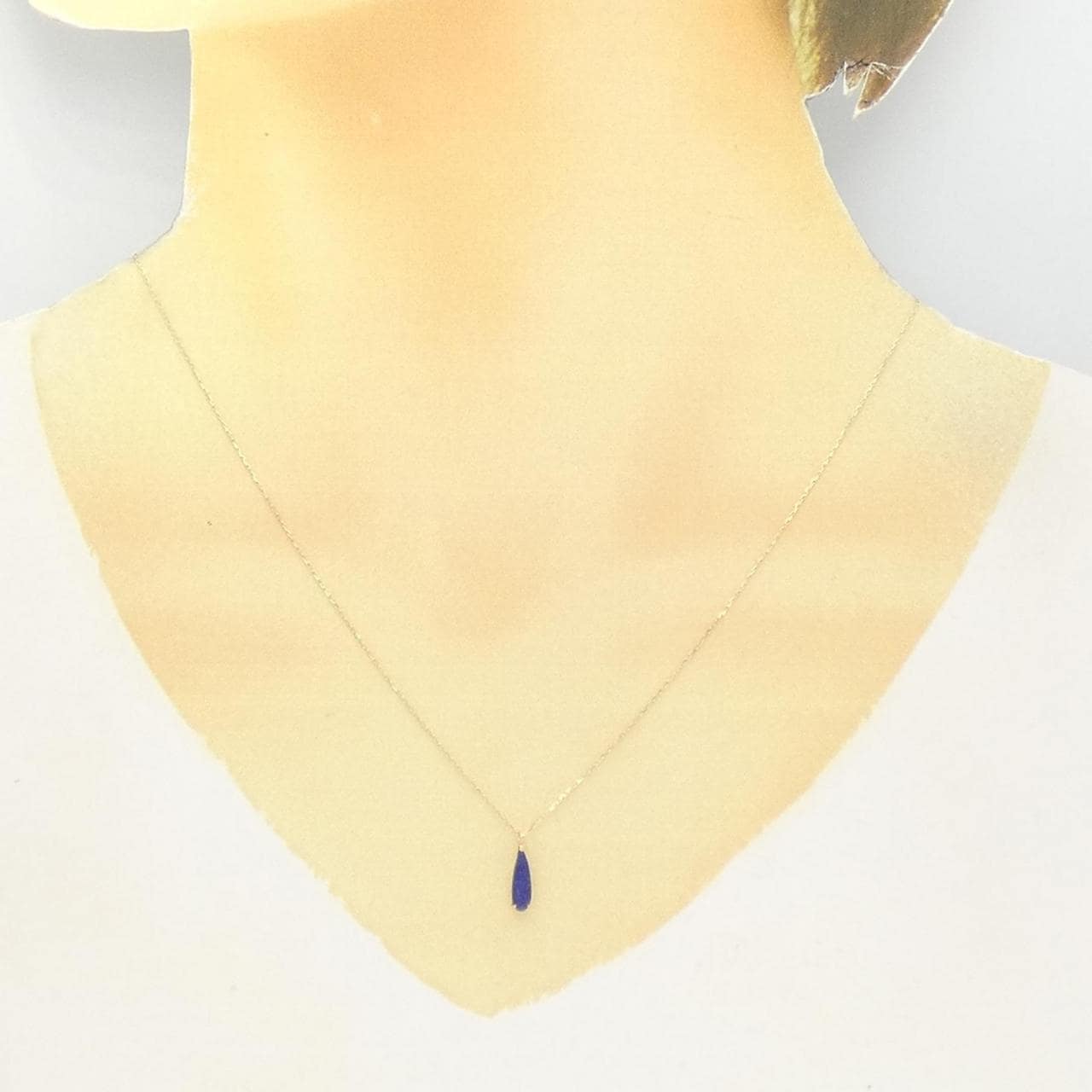 [BRAND NEW] K10YG Lapis Lazuli Necklace