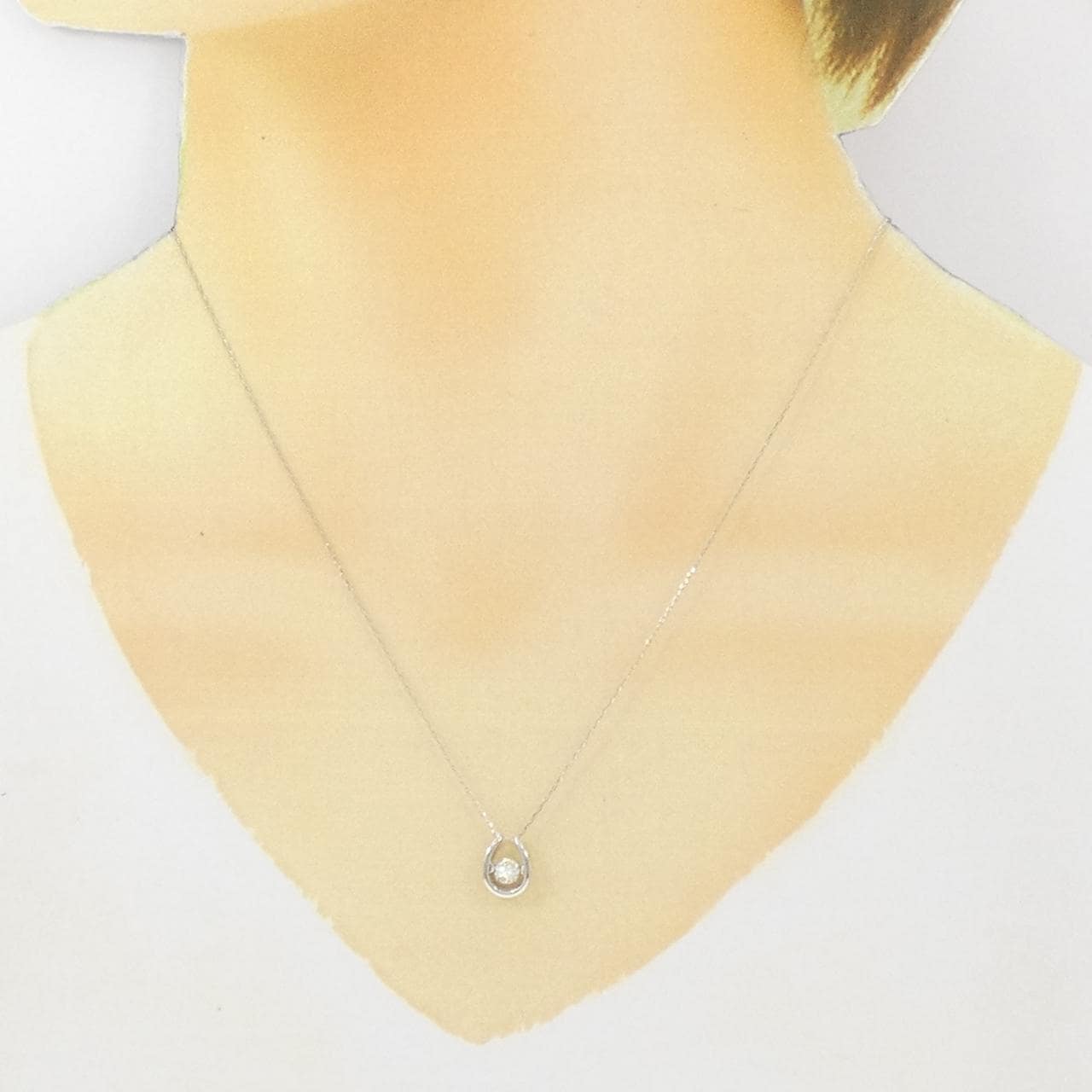 【新品】PT900 ダイヤモンド ネックレス 0.20CT