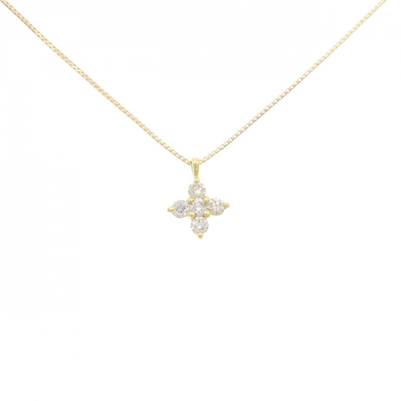 K18YG ダイヤモンド ネックレス 0.20CT
