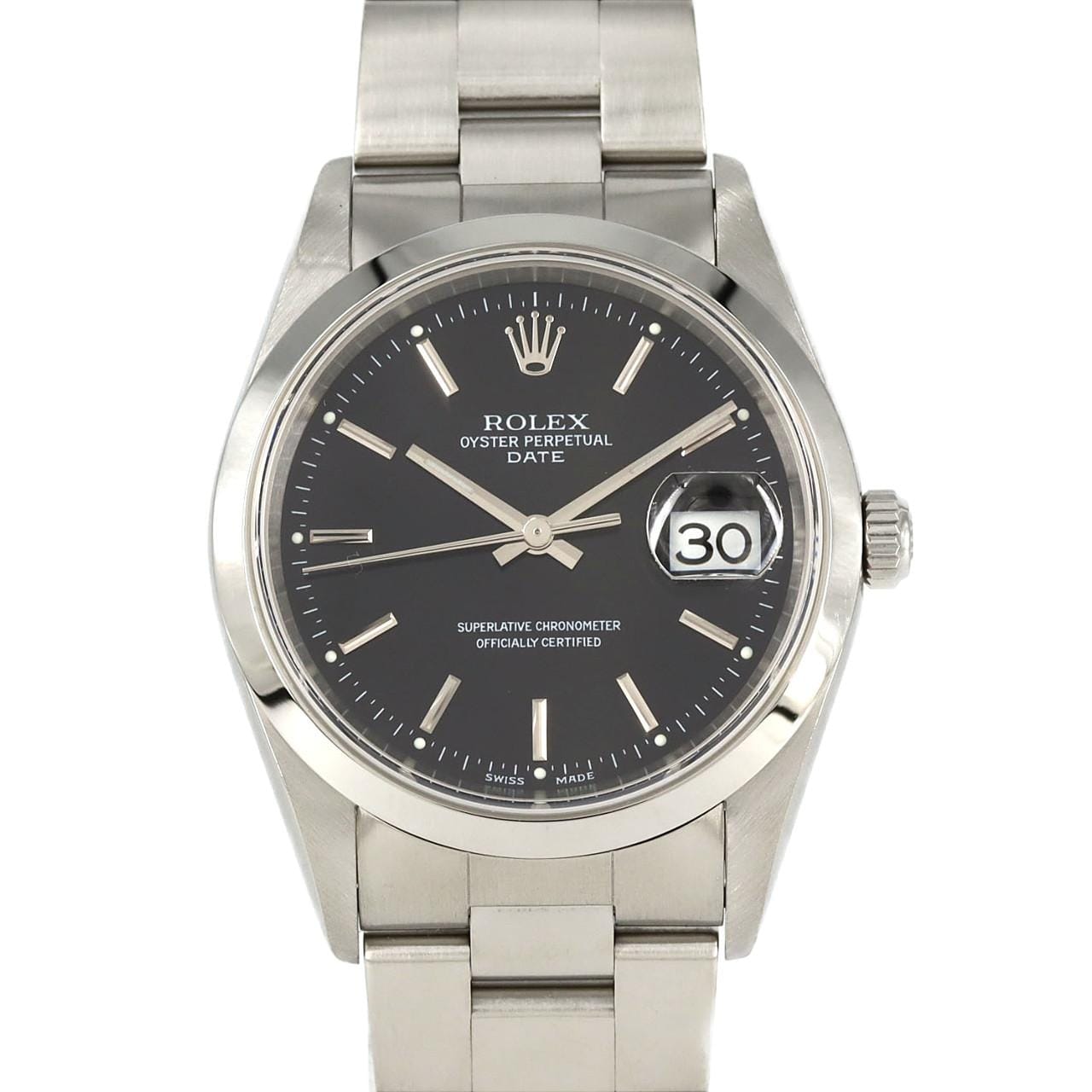 ロレックス オイスターパーペチュアルデイト 15200 SS 自動巻 F番