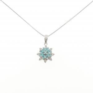 K18WG トルマリン ネックレス 0.15CT