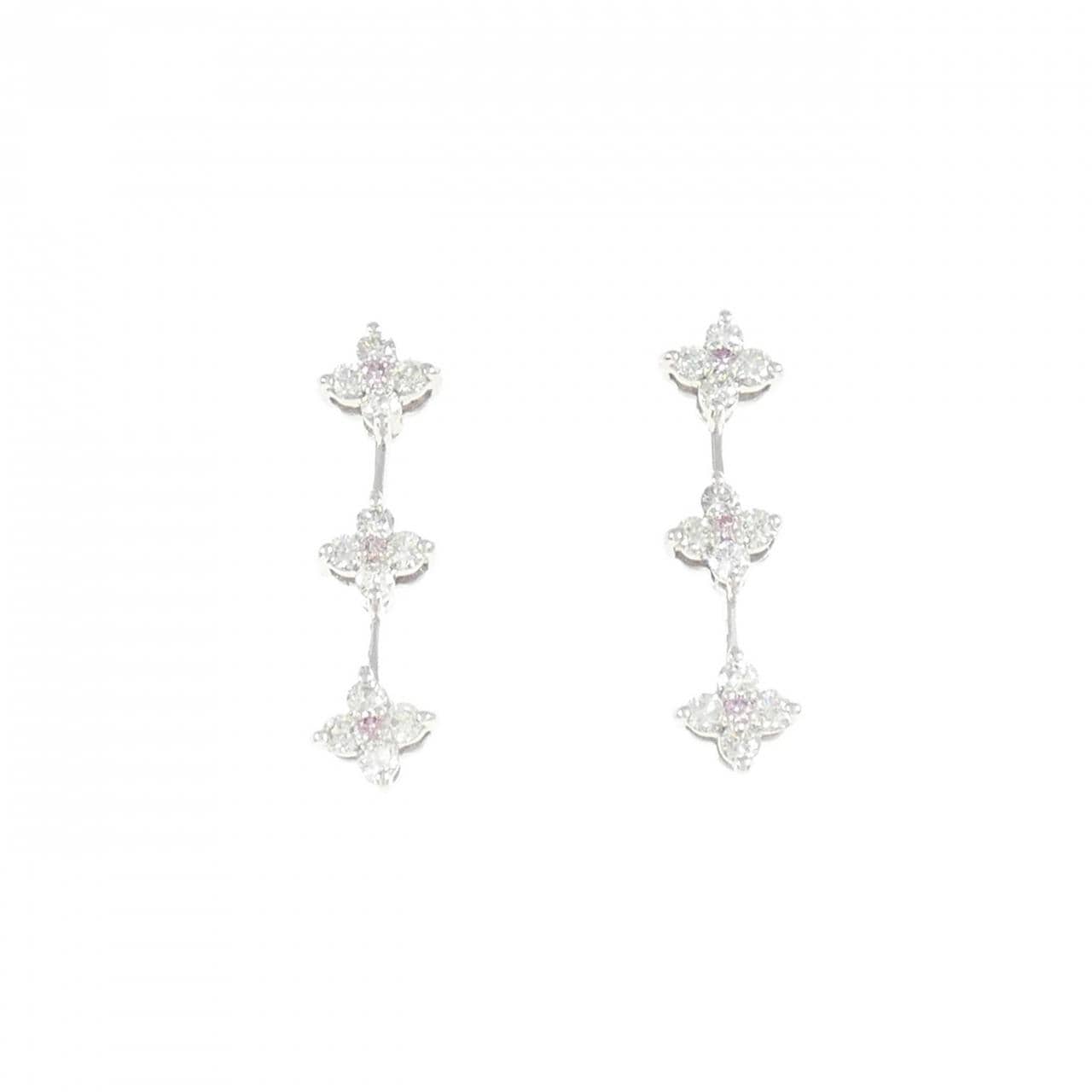 K18WG total0.50ct ダイヤモンド ピアス 新品 ダイヤモンド ピアス 0.50ct K18WG