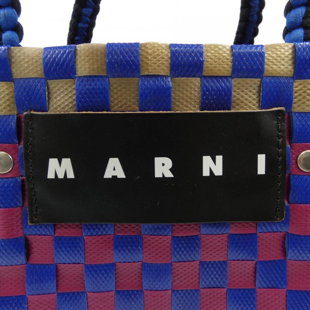 マルニ MARNI MARI MARKET JERSEY HANDLE BASKET SHMH0013A0 BAG