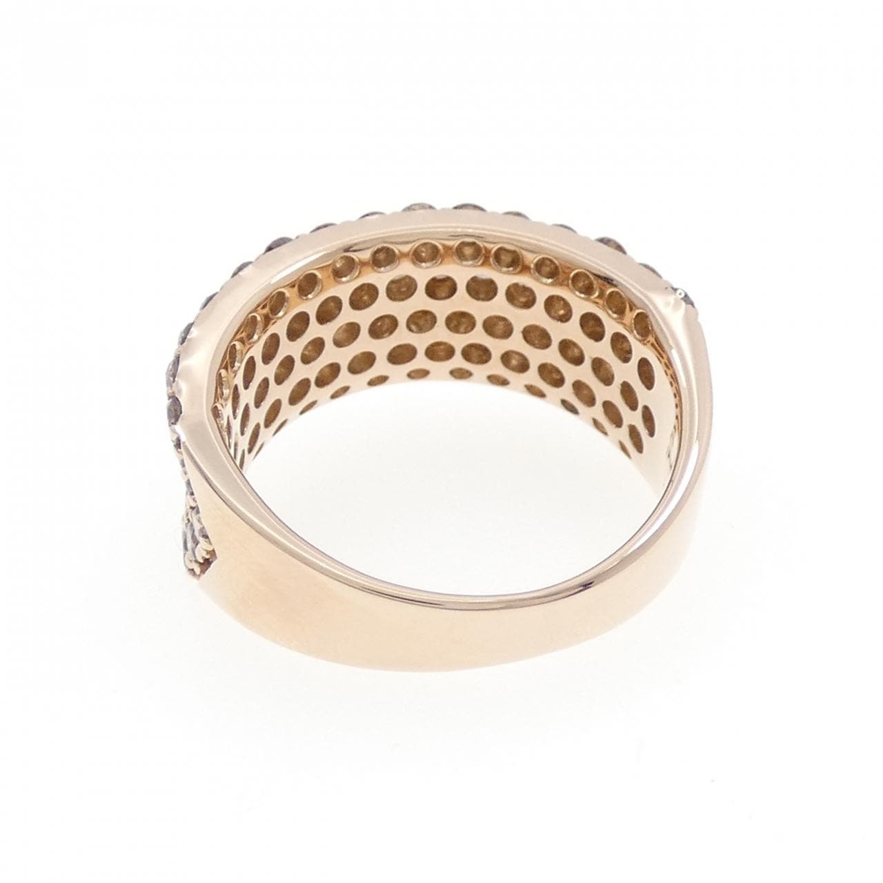 K18PG パヴェ ダイヤモンド リング 2.20CT