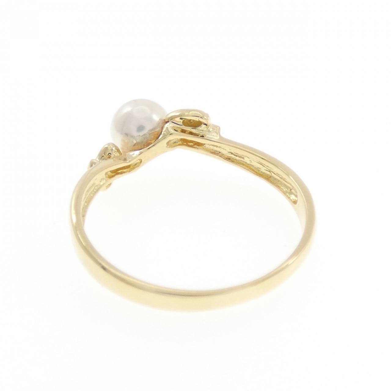 K18YG アコヤパール リング 5.3mm