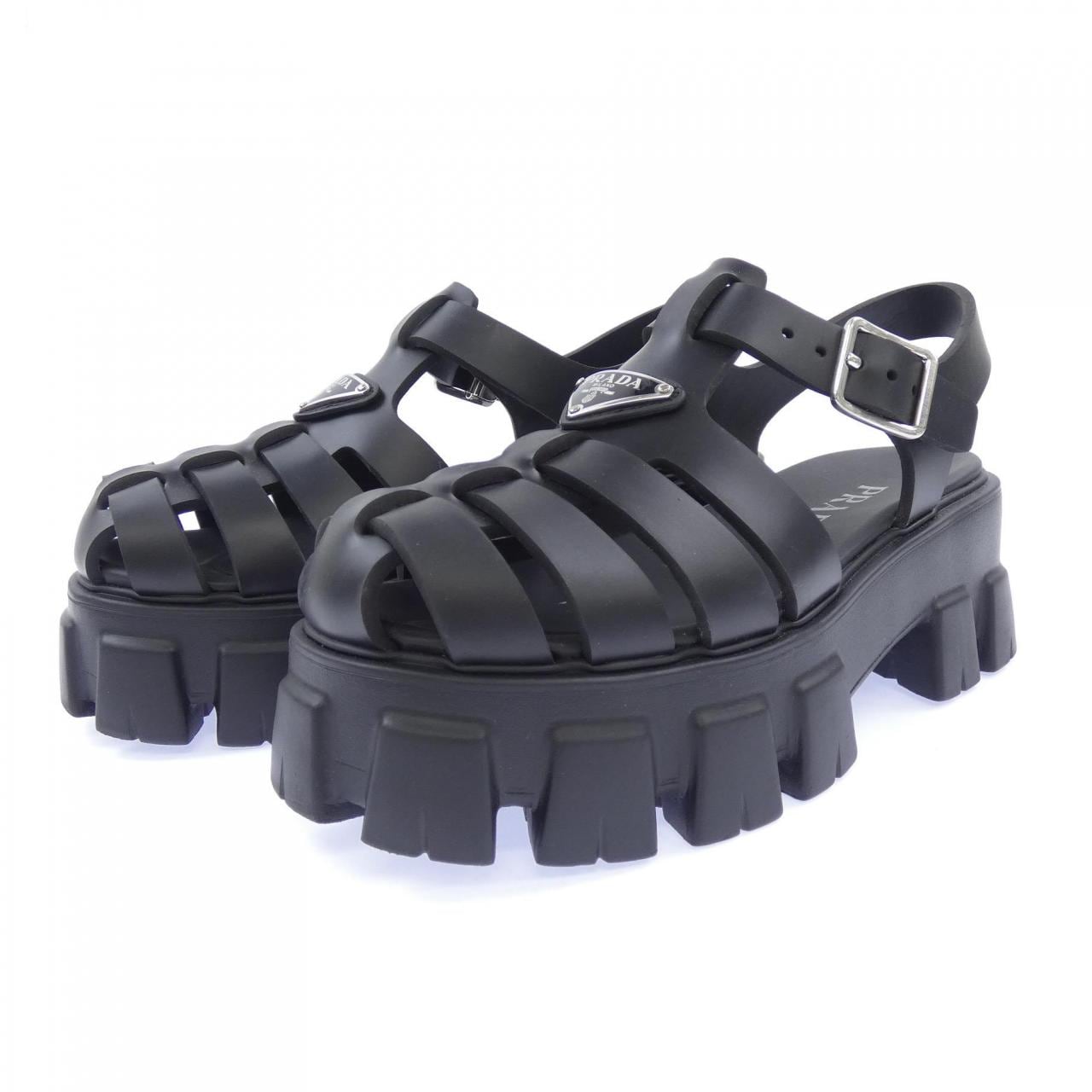 プラダ PRADA トライアングルロゴ モノリス 1X853M フォームラバー サンダル