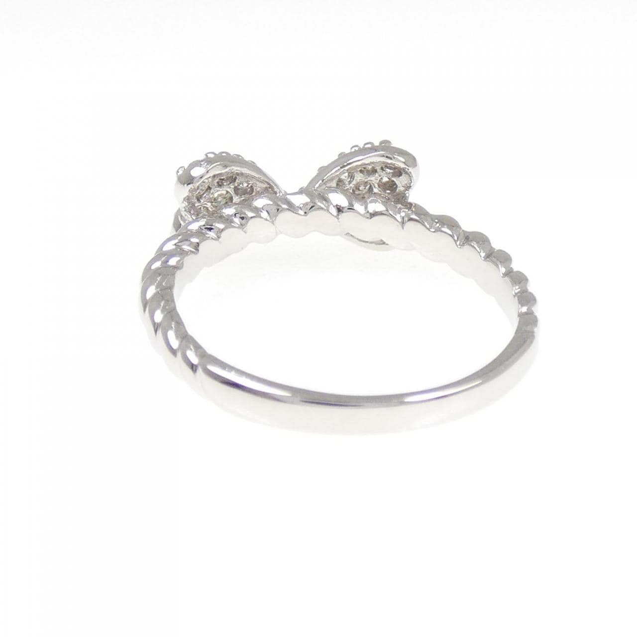 PT900 リボン ダイヤモンド リング 0.32CT