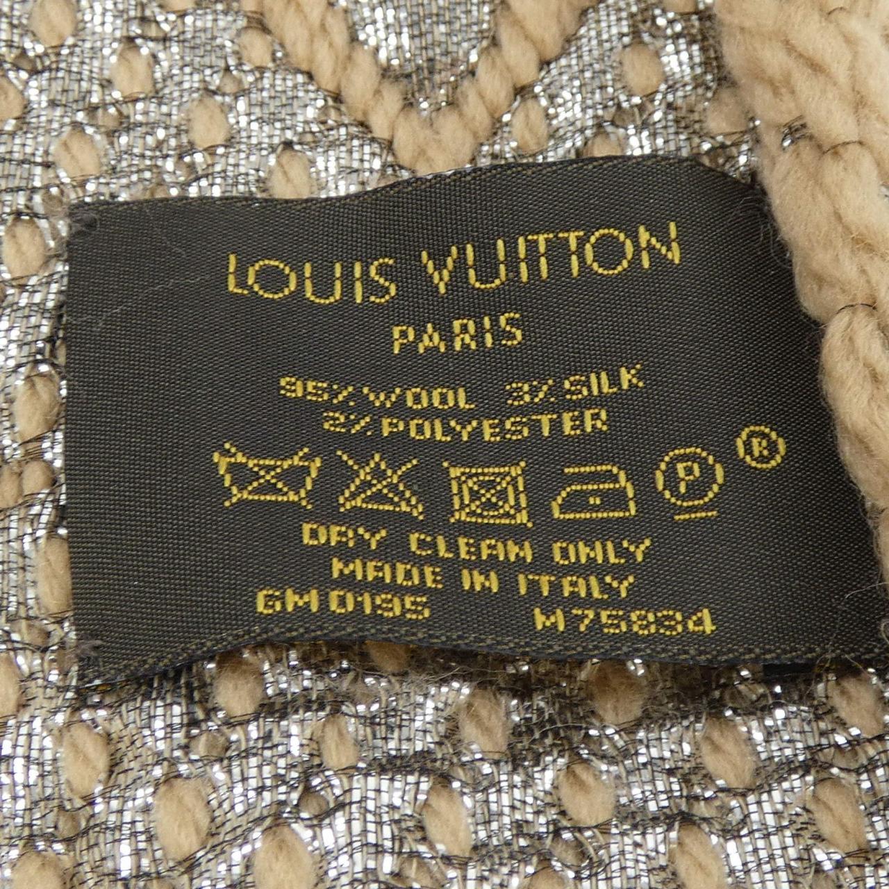 ルイヴィトン LOUIS VUITTON エシャルプ ロゴマニア シャイン M75834 MUFFLER