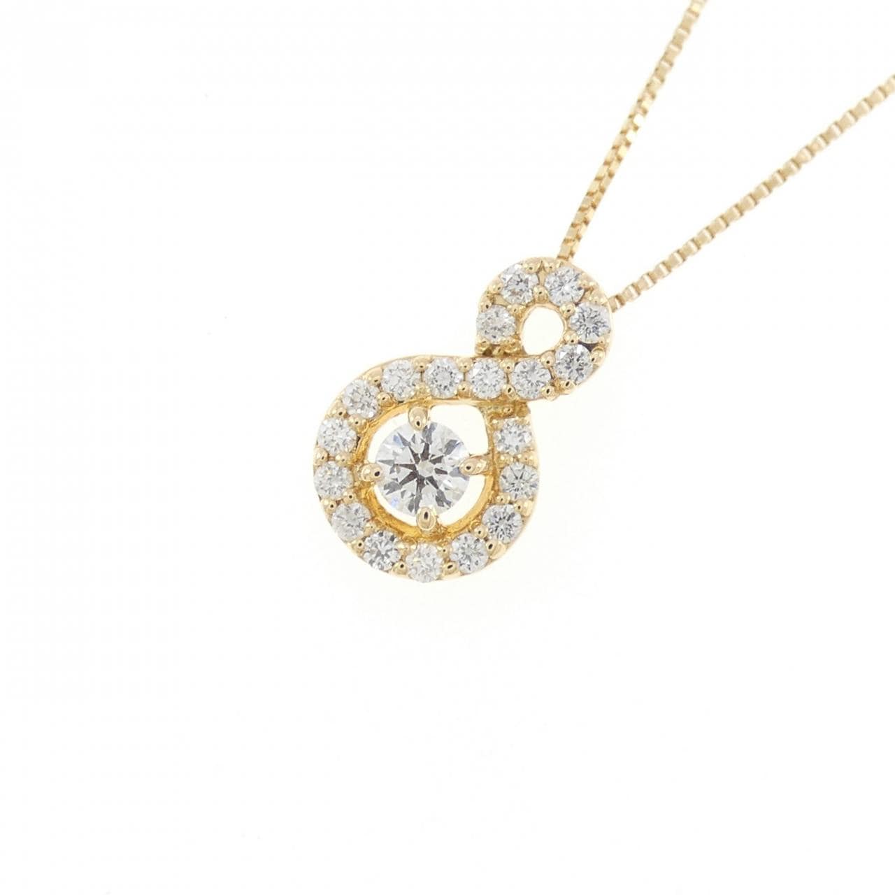 K18YG ダイヤモンド ネックレス 0.35CT