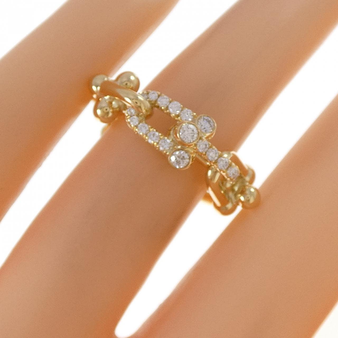 ティファニー スモール リンク リング 0.26CT