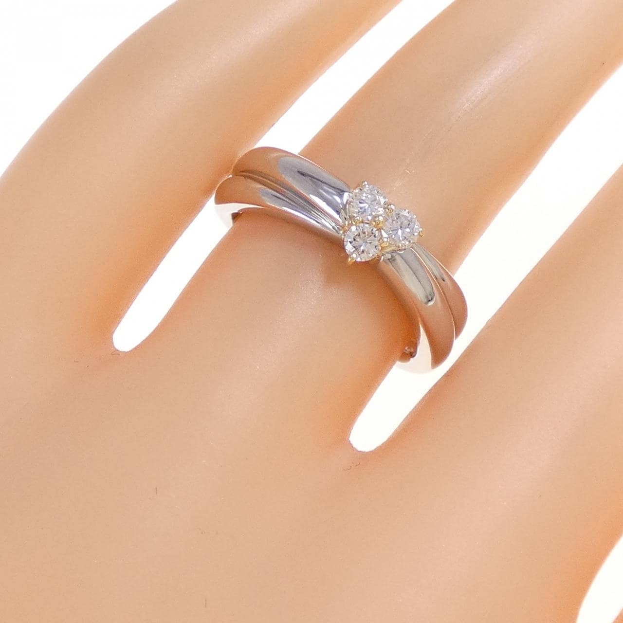 PT900/K18YG Diamond Ring 0.20CT