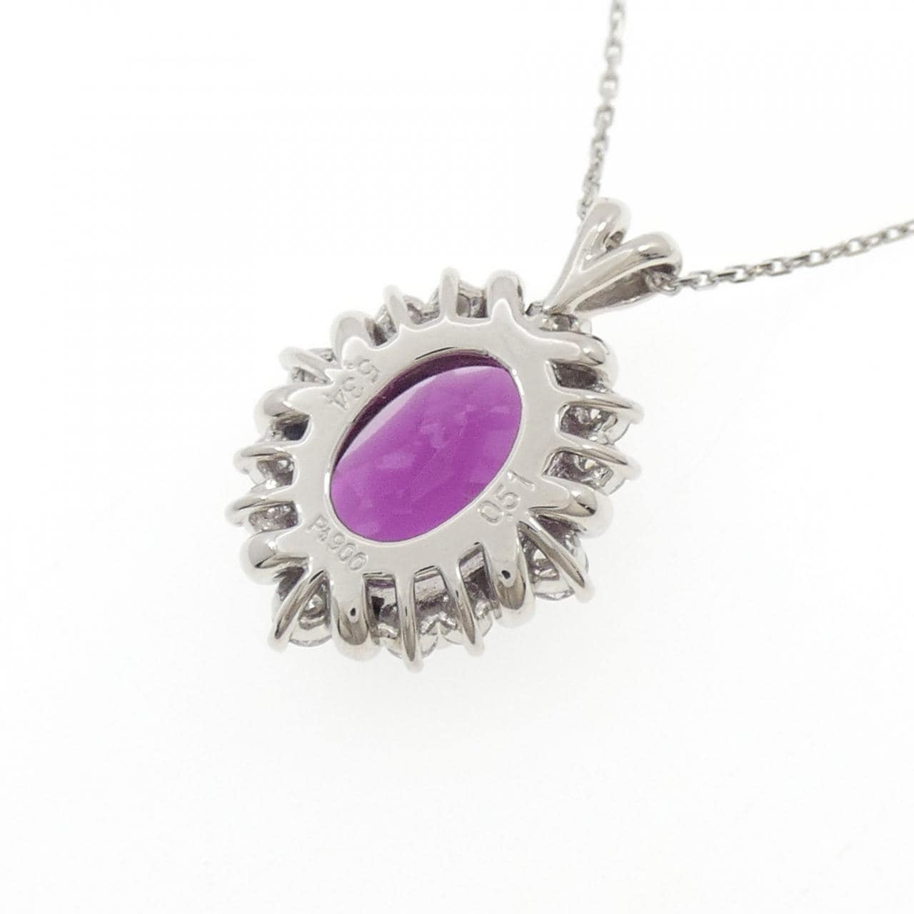 PT900/PT850 ガーネット ネックレス 5.34CT