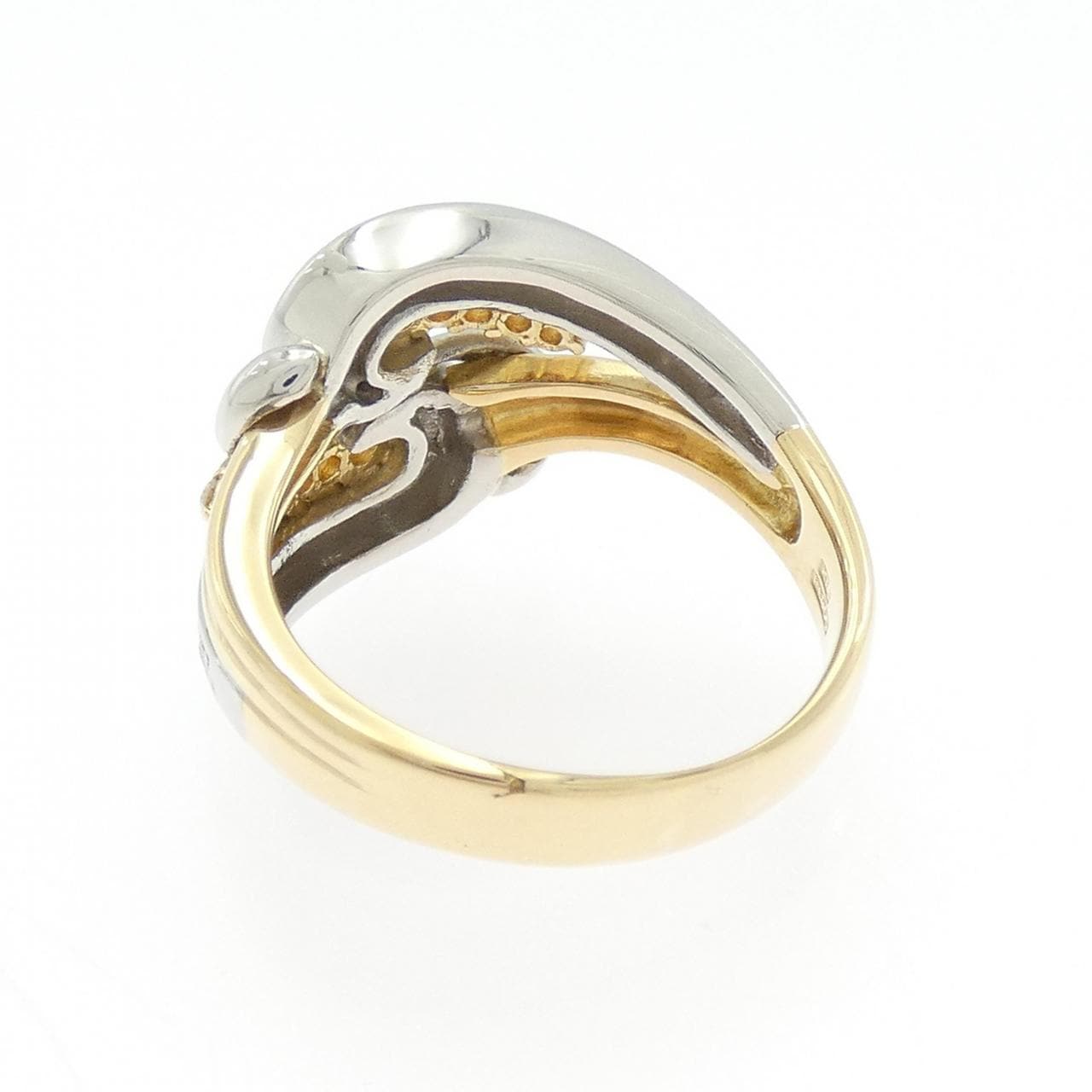 K18YG/PT900 ダイヤモンド リング 0.53CT