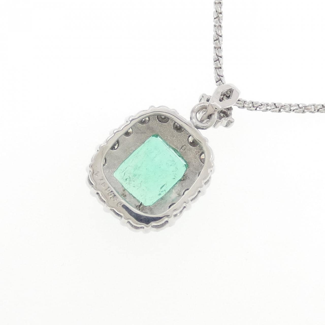 K18WG エメラルド ネックレス 1.76CT