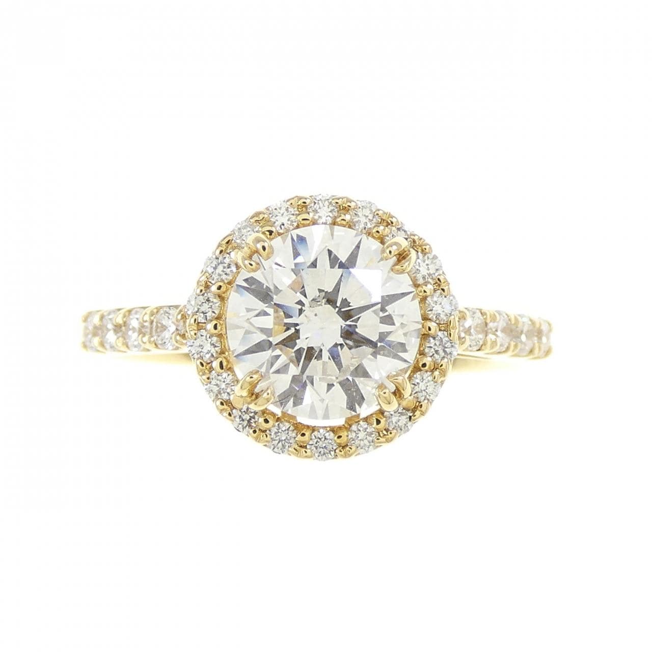 【リメイク】K18YG ダイヤモンド リング 1.025CT E SI2 EXT