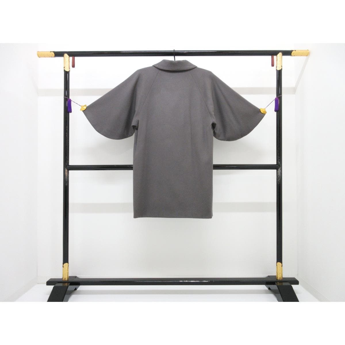 【新品】お洒落コート カシミヤ混 ヘチマ衿