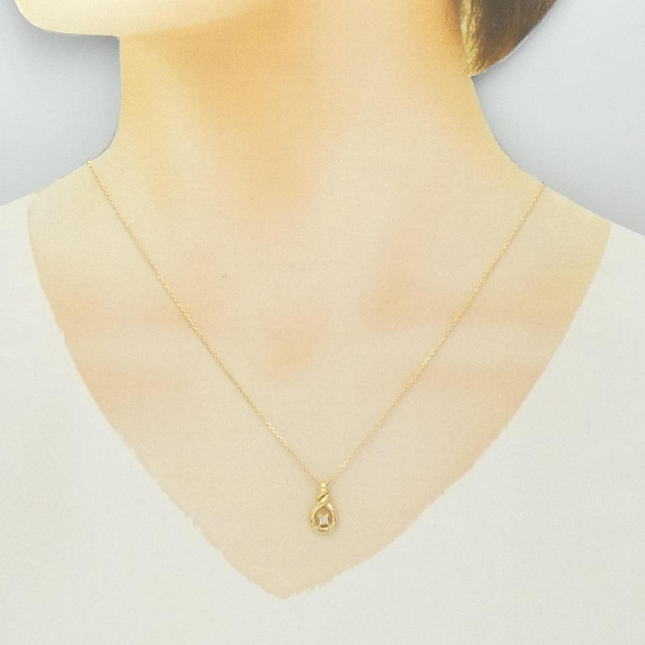 K18YG ダイヤモンド ネックレス