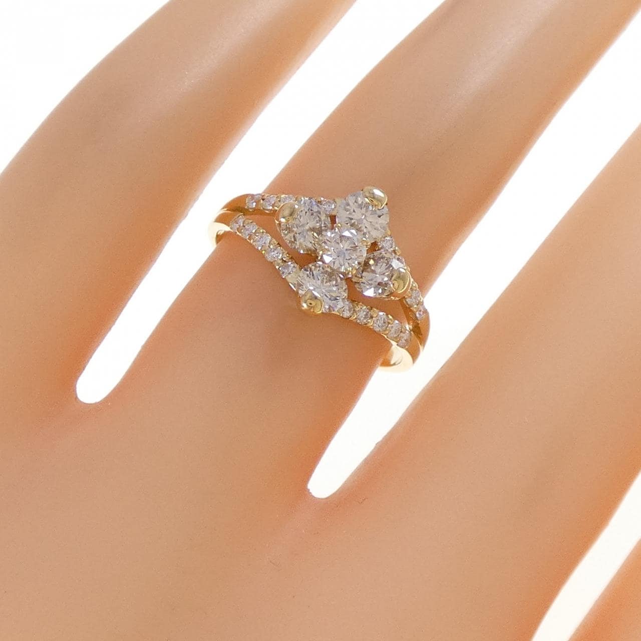 K18YG ダイヤモンド リング 1.00CT