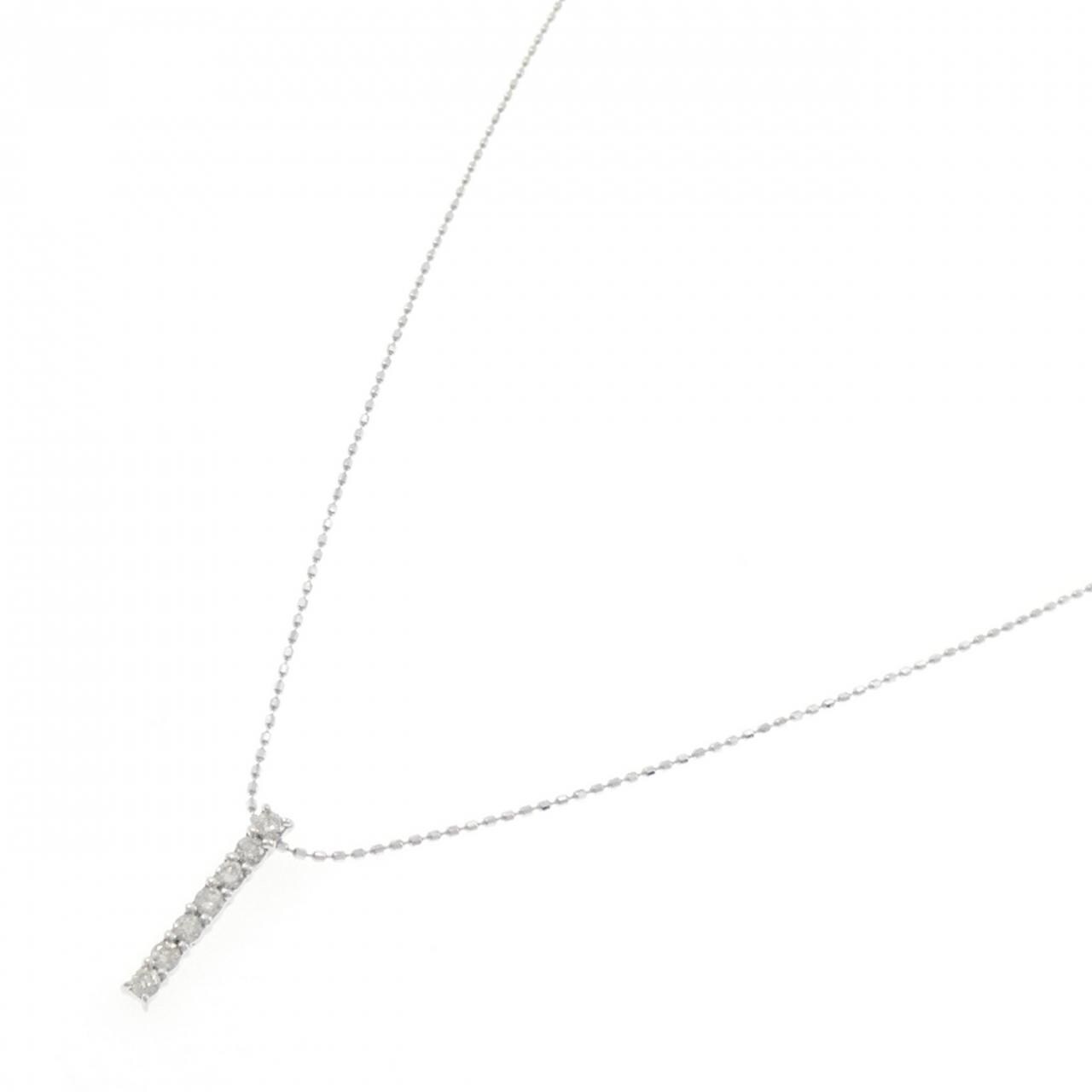 K14WG ダイヤモンド ネックレス 0.15CT