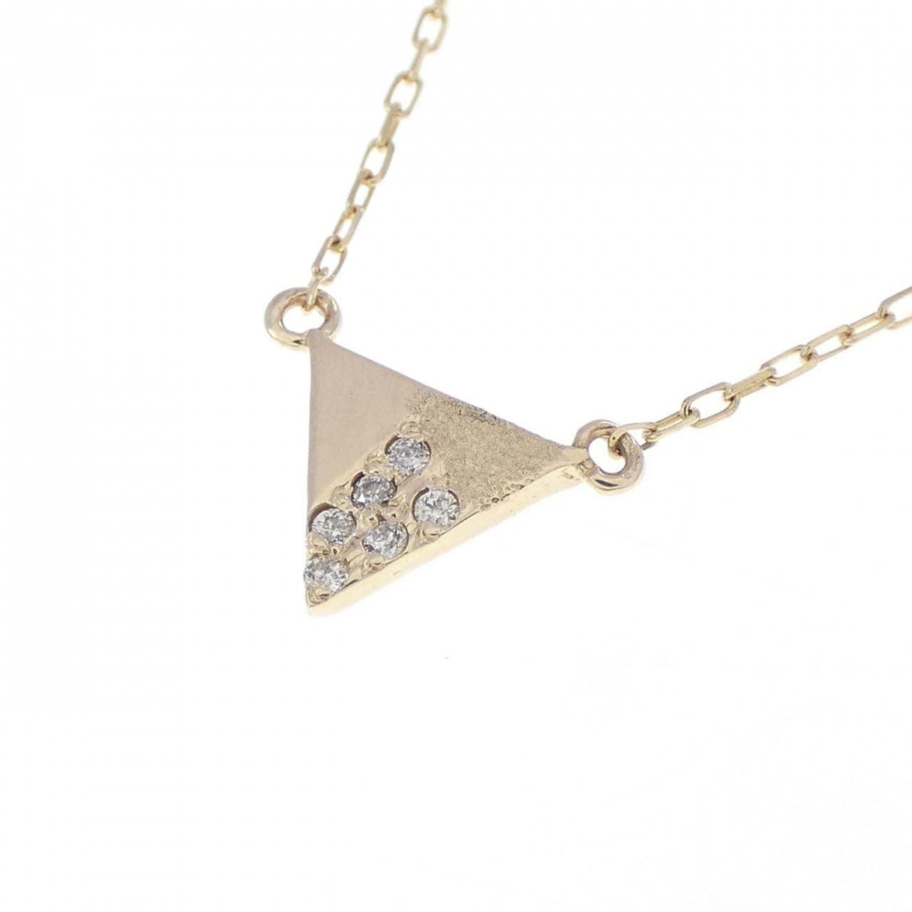 K10YG ダイヤモンド ネックレス 0.01CT