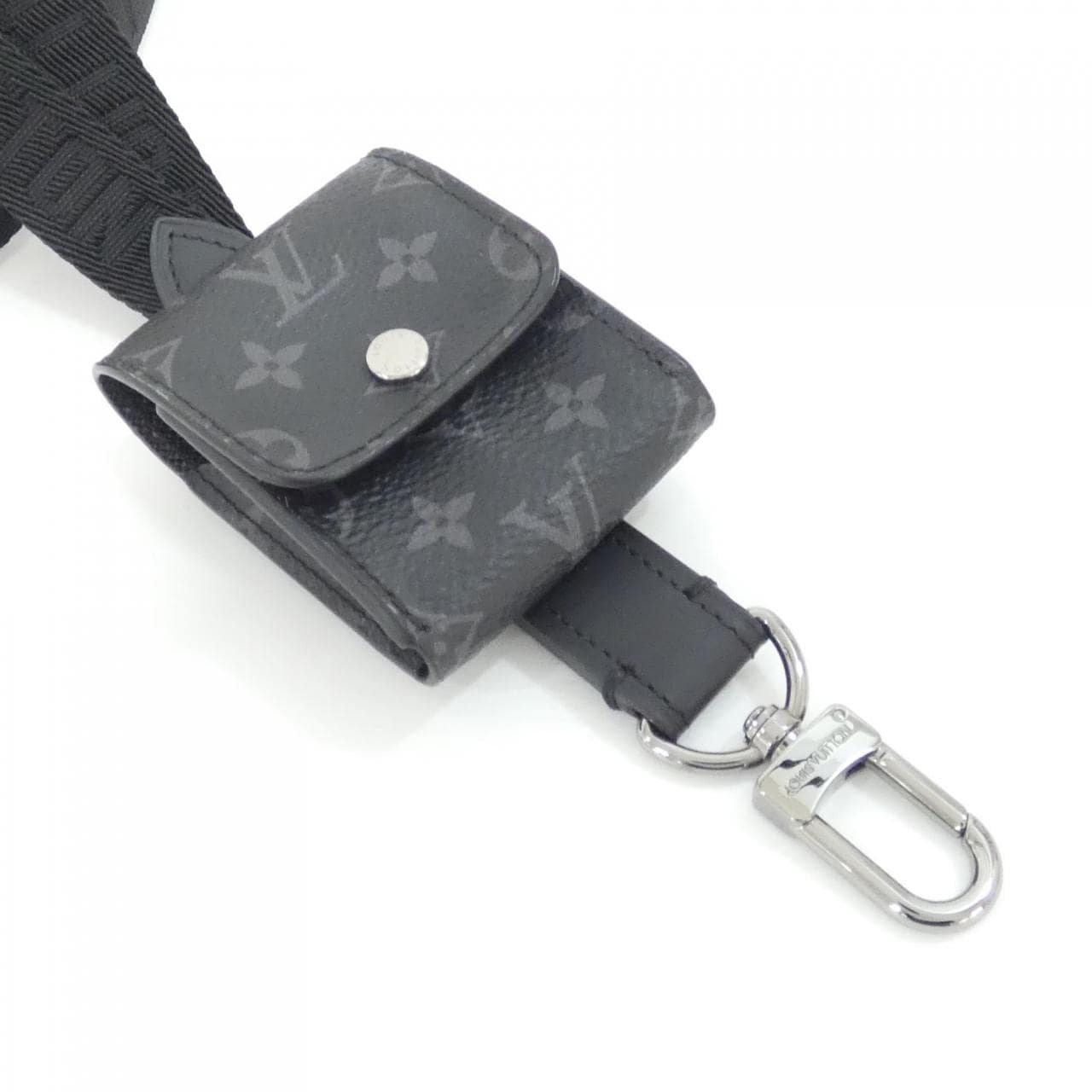 ルイヴィトン モノグラム エクリプス エアポッド ケース ランヤード M80220 イヤホンケース