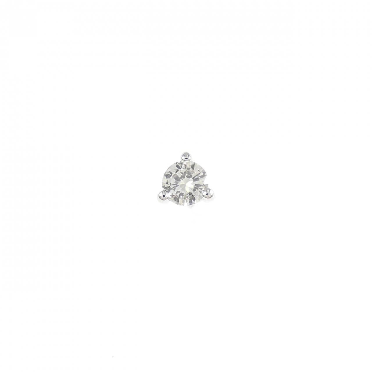 PT900 ダイヤモンド ピアス 0.10CT 片耳