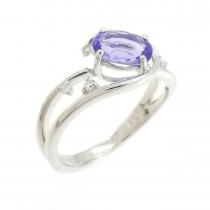 K18WG タンザナイト リング 0.81CT