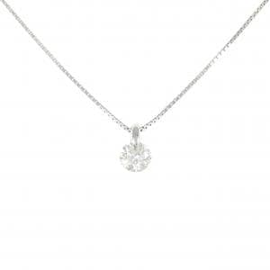 PT900 ソリティア ダイヤモンド ネックレス 0.50CT
