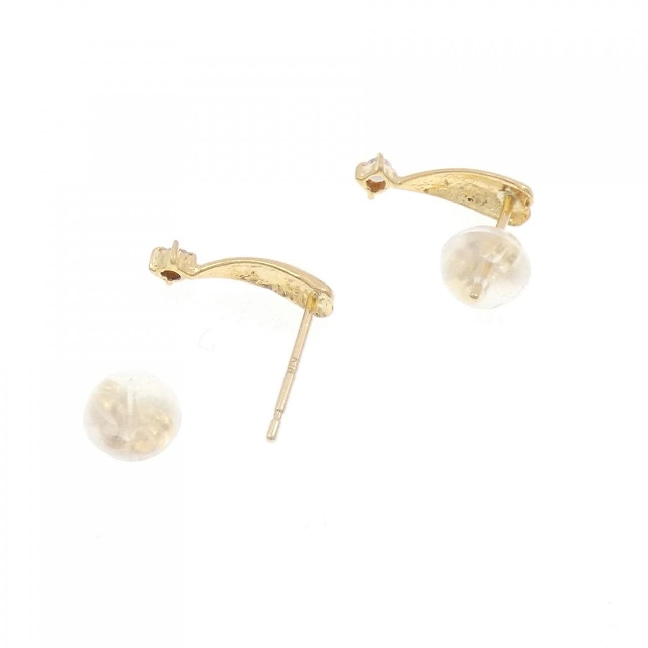 K18YG ダイヤモンド ピアス 0.04CT