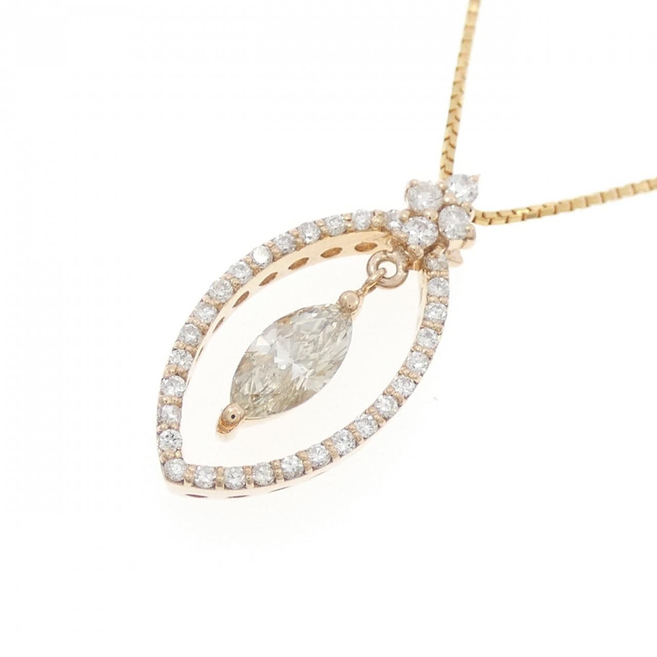 K18PG/K18YG ダイヤモンド ネックレス 0.422CT