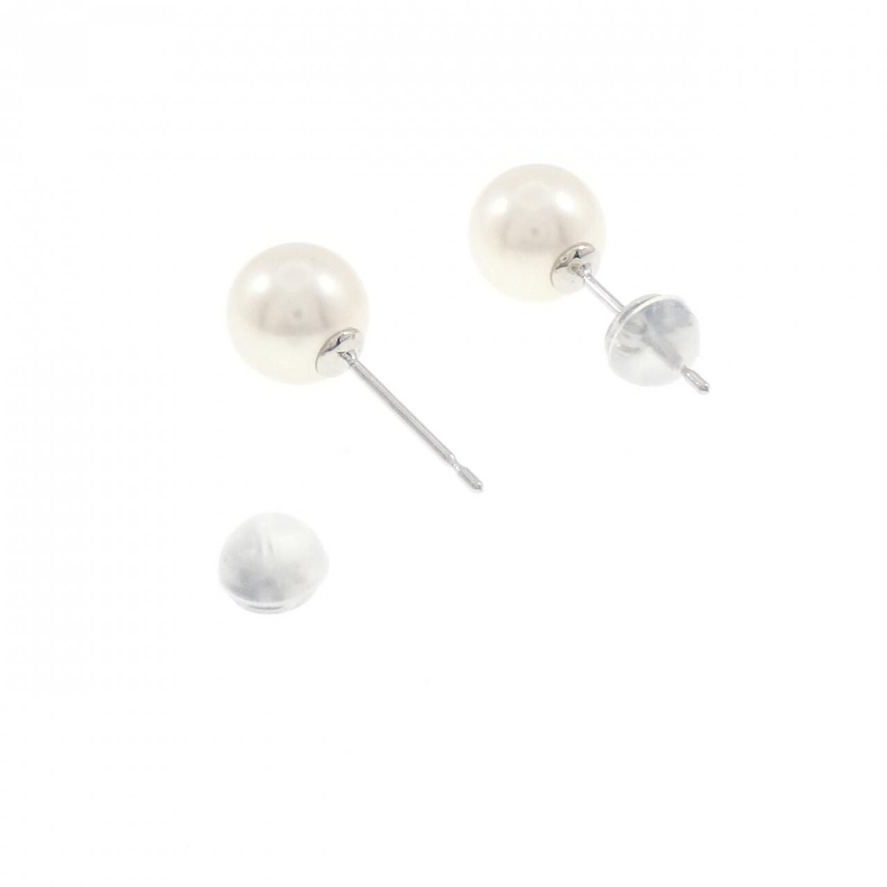 PT900 アコヤパール ピアス 7.7mm