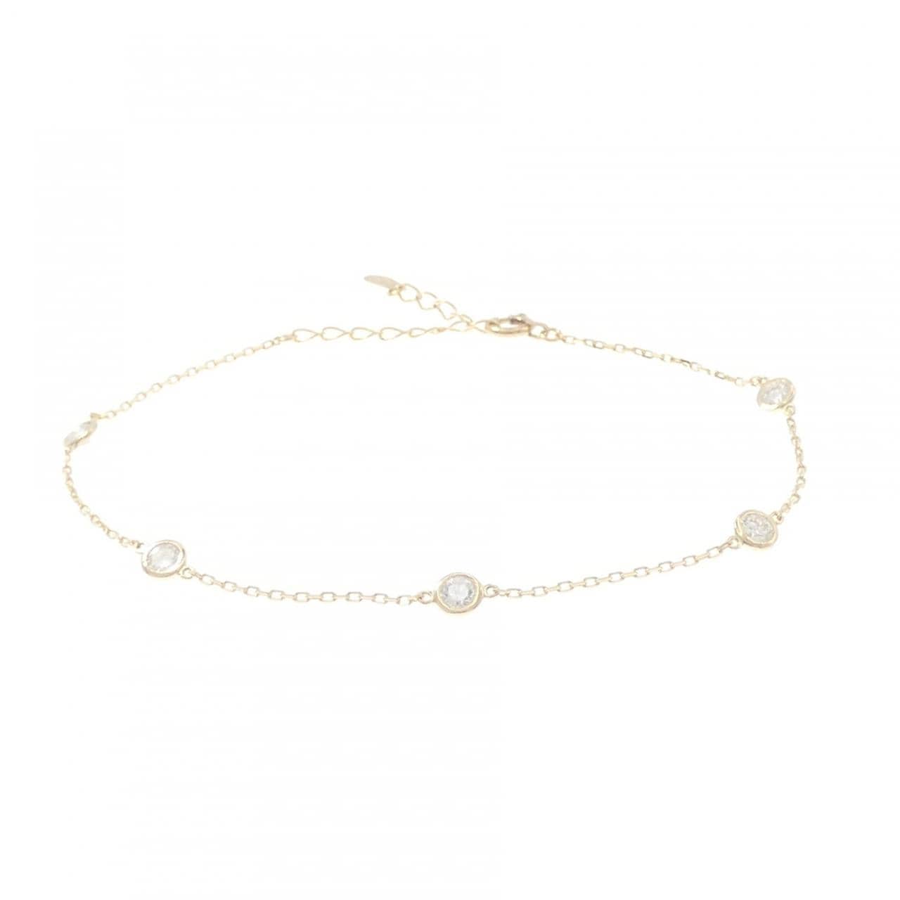 【リメイク】K10YG ダイヤモンド ブレスレット 0.45CT