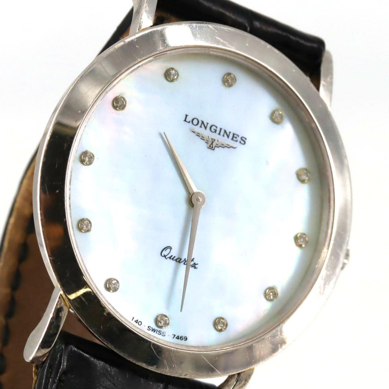 ロンジン ラウンドケース PT･12P PT クォーツ