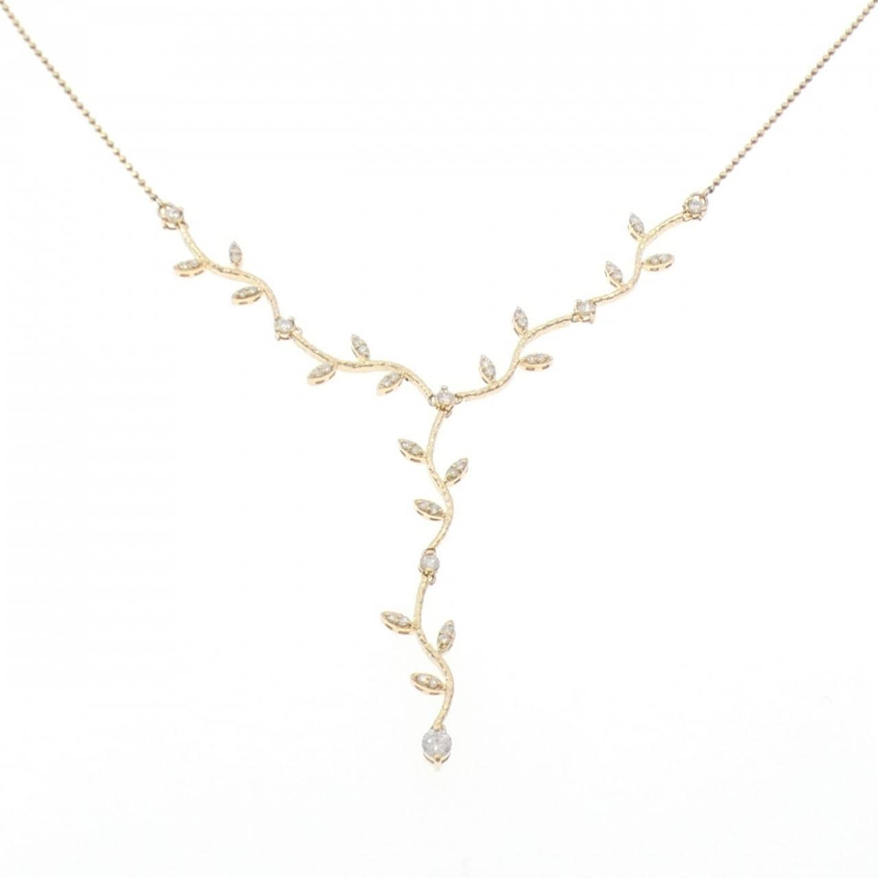 K18YG ダイヤモンド ネックレス 0.65CT