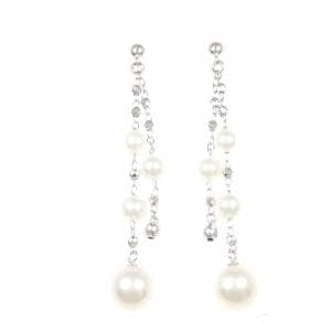 K18WG アコヤパール ピアス