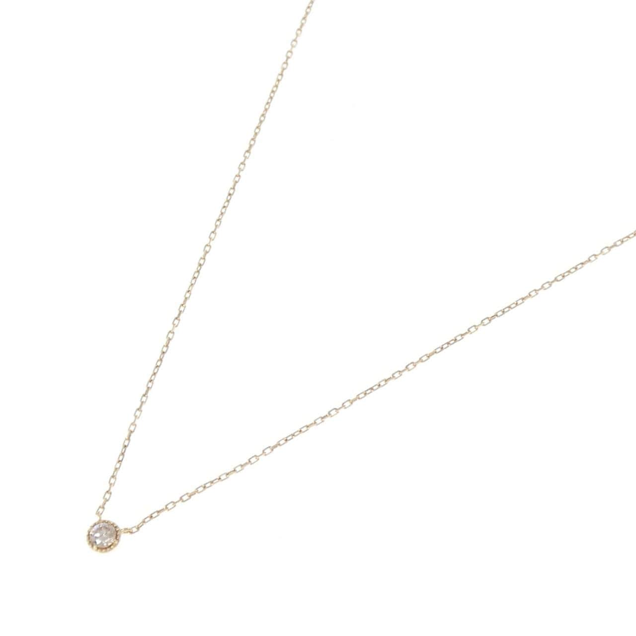 アガット ダイヤモンド ネックレス 0.07CT