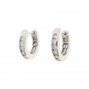 K18WG ダイヤモンド ピアス 0.24CT