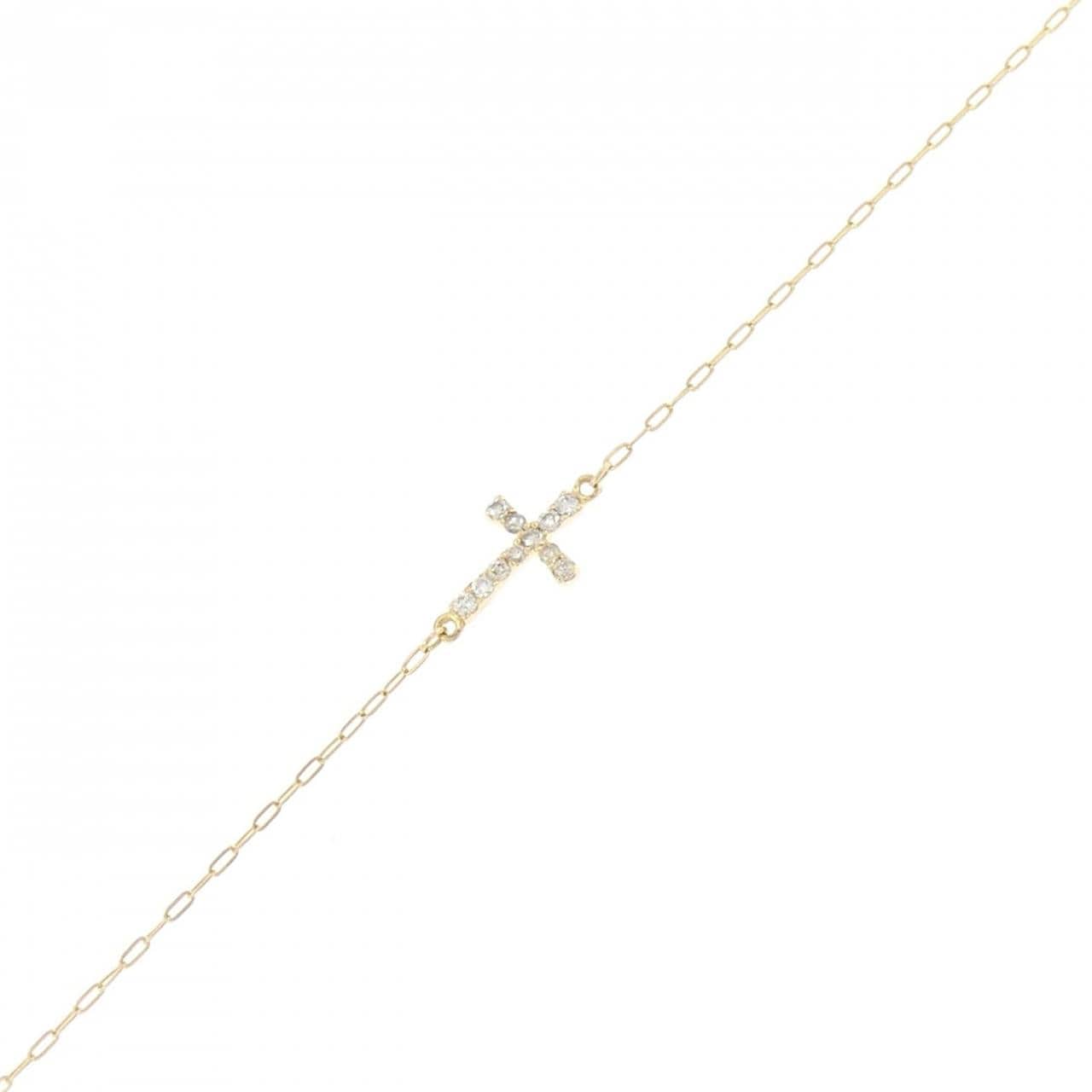 アガット クロス ブレスレット 0.05CT