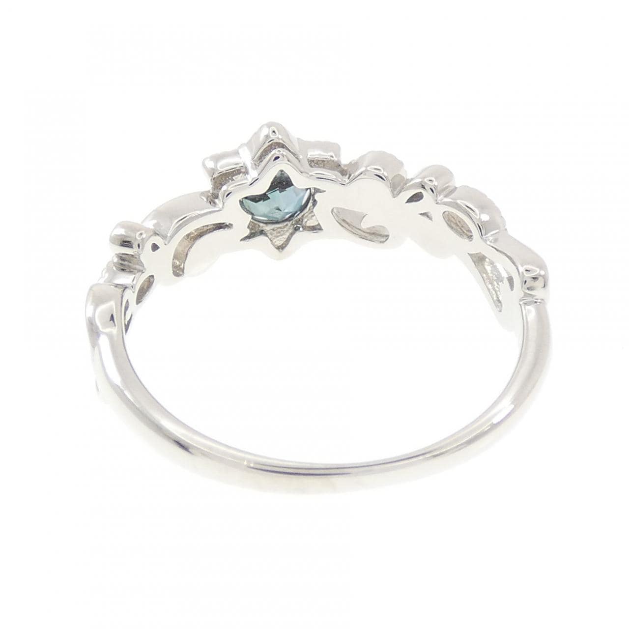 PT900 フラワー アレキサンドライト リング 0.280CT