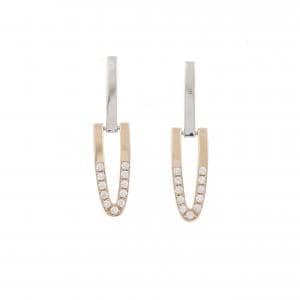 750PG/PT900 ダイヤモンド ピアス 0.24CT
