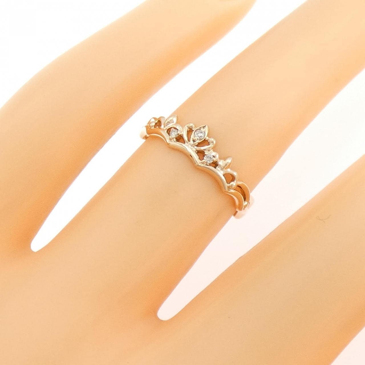 K10PG ダイヤモンド リング 0.02CT