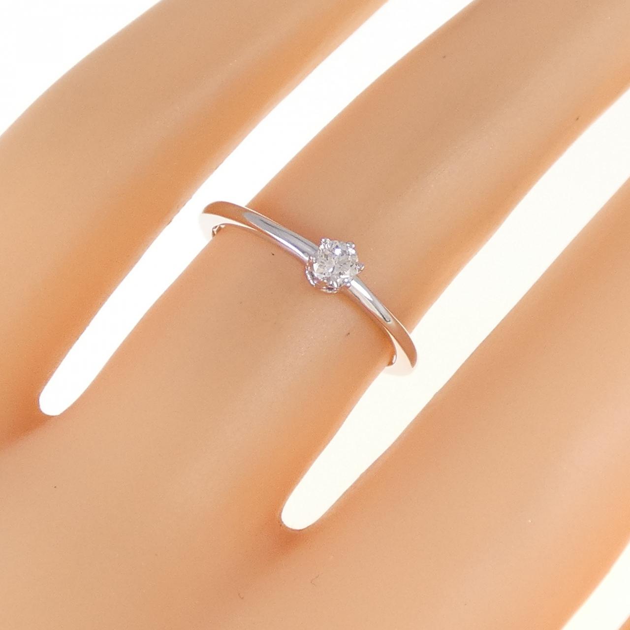 K18WG ダイヤモンド リング 0.10CT