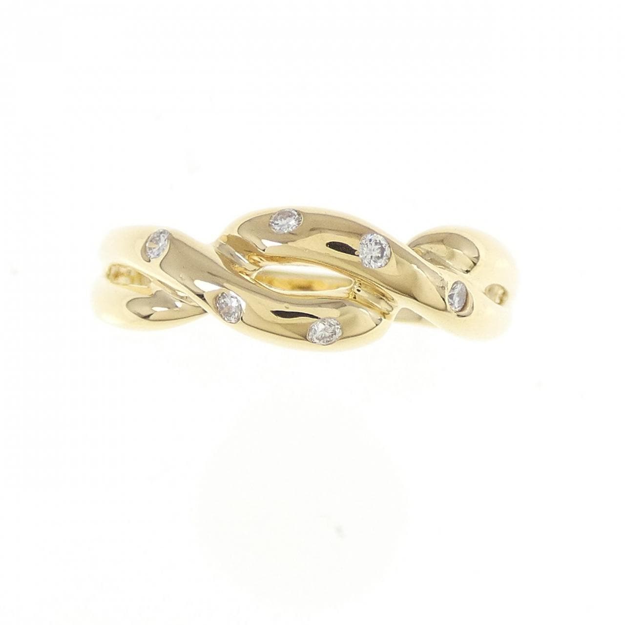 K18YG ダイヤモンド リング 0.08CT