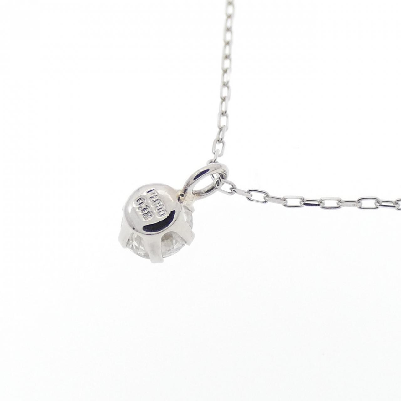 [新品] PT900/PT850单钻钻石项链 0.12CT