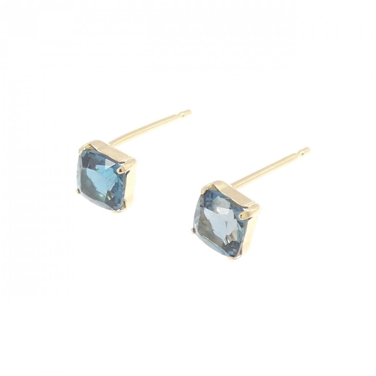 【新品】K18YG ブルートパーズ ピアス 0.74CT