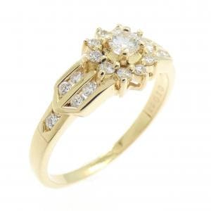 18KTYG ダイヤモンド リング 0.10CT