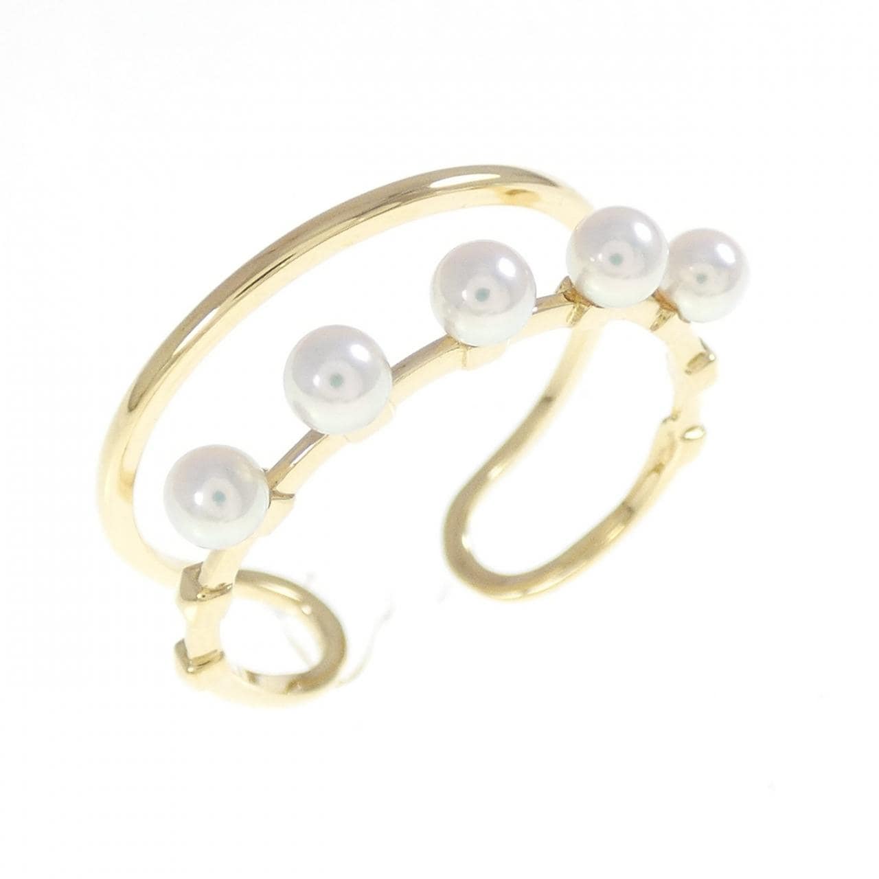 K18YG アコヤパール リング